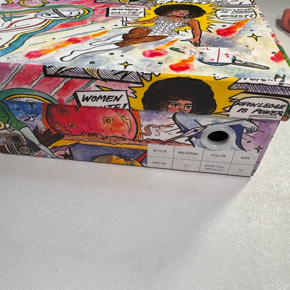 Jeffrey Campbell Women Jerema Dark Teal Metallic casual outdoor party style - Picture 11 of 11